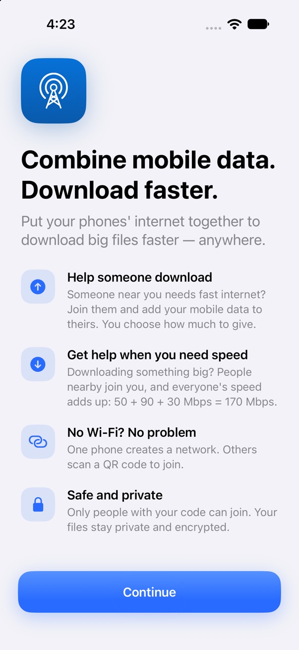 HotSpot welcome screen
